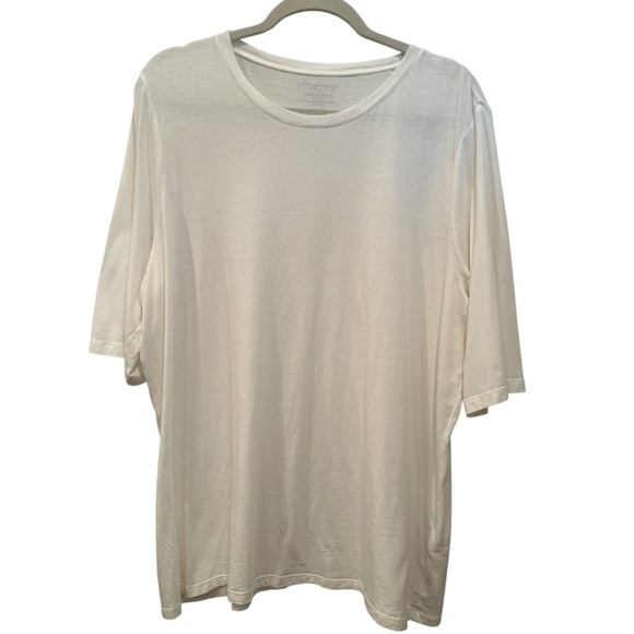 Chico's Ultimate Tee Casual Neutral Versatile Minimalist Comfy Sz 3 (XL) - Picture 1 of 7